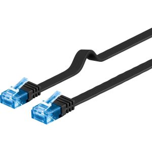 Patchkabel SlimLine Cat.6A LAN Kabel U/FTP. schwarz 2m