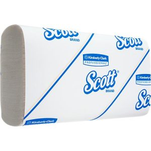 Scott® Handtücher Slimfold 5856, 1-lagig, 16 Pakete a 110 Falthandtücher, weiß