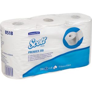Scott® Toilettenpapier 8518, 3-lagig, 36 Rollen a 350 Blättern, recycelt, weiß