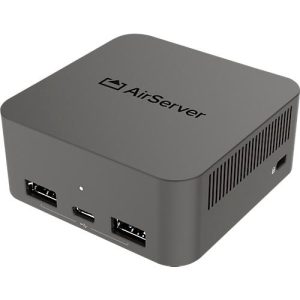 Screenshare System Legamaster Airserver Connect 3, 3840 x 2160 px, bis zu 12 Streams gleichzeitig, HDMI/USB/LAN/Wi-Fi, B 78 x T 78 x H 34 mm, schwarz
