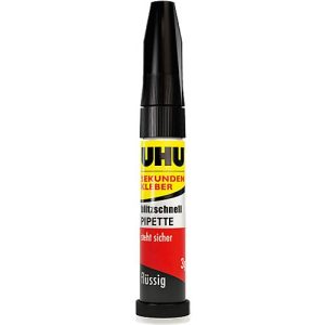 Sekundenkleber UHU Blitzschnell Control, 3 g, extrem haftstark, in standfester Pipette