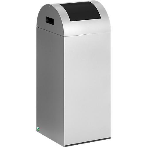 Selbstlöschende Wertstoff-Abfallsammler 55R, silber/anthrazit