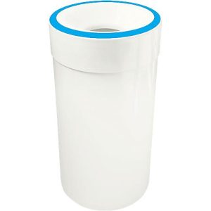Selbstlöschender Abfallsammler, 60 L, weiß/blau Selbstlöschender Abfallsammler, 60 L, weiß/blau