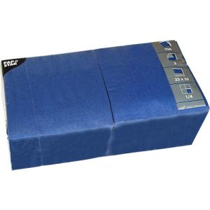 Servietten 3-lagig 330×330 mm dunkelblau, 250 St.