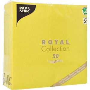 Servietten Papstar Royal Collection, 5 x 50 Stück, 1/4-Falz, Stoffoptik, 400 x 400 mm, Papier, limonengrün Servietten Papstar Royal Collection, 5 x 50 Stück, 1/4-Falz, Stoffoptik, 400 x 400 mm, Papier, limonengrün