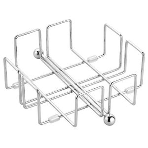 Serviettenhalter WIRE, für ca. 50 Servietten im Format 330 x 330 mm, L 190 x B 190 x H 65 mm, Edelstahl verchromt Serviettenhalter WIRE, für ca. 50 Servietten im Format 330 x 330 mm, L 190 x B 190 x H 65 mm, Edelstahl verchromt