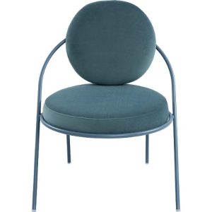 Sessel Meet by Paperflow Saturne, B 700 x T 730 x H 880 mm, Samt, Blau/Blau Sessel Meet by Paperflow Saturne, B 700 x T 730 x H 880 mm, Samt, Blau/Blau