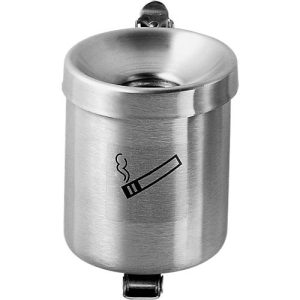 Sicherheitsaschenbecher, H 100 x ø 90 mm, Edelstahl Sicherheitsaschenbecher, H 100 x ø 90 mm, Edelstahl