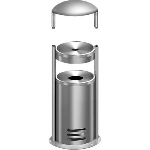 Sicherheitsascher/Abfallbehälter tec-art E + Wetterschutzhaube, GRATIS Sicherheitsascher/Abfallbehälter tec-art E + Wetterschutzhaube, GRATIS