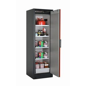 Sicherheitsschrank Typ 90 asecos Q-PEGASUS-90, Flügeltür mit Schließ-Automatik, Anschlag rechts, Front Verkehrsrot, B 599 x T 615 x H 1953 mm