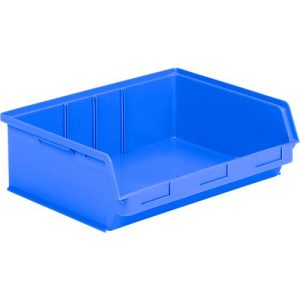 Sichtlagerkasten SSI Schäfer LF 351 ZW, Polypropylen, L 348 x B 470 x H 145 mm, 17 l, blau