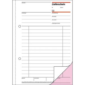 sigel® Lieferschein mit Empfangsschein LI525, DIN A5 hoch, 2 x 50 Blatt