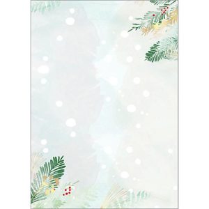 Sigel Motivpapier ‚Christmas Forest Watercolor‘ A4, 90 g/m², Feinpapier, FSC-Mix Credit, 100 Blatt Sigel Motivpapier ‚Christmas Forest Watercolor‘ A4, 90 g/m², Feinpapier, FSC-Mix Credit, 100 Blatt