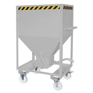 Silobehälter Typ SRE 600, Scherenverschluss, Inhalt 600 Liter, verzinkt Silobehälter Typ SRE 600, Scherenverschluss, Inhalt 600 Liter, verzinkt
