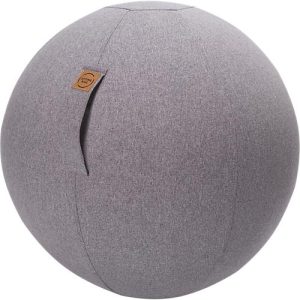 Sitzball FELT, Filzimitat 100% Polyester, waschbar, reißfest, Trageschlaufe, grau