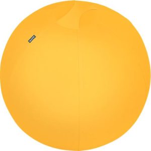 Sitzball Leitz Ergo Cosy, Stärkung der Rücken- und Rumpfmuskulatur, Stoffüberzug, ⌀ 650 mm, gelb Sitzball Leitz Ergo Cosy, Stärkung der Rücken- und Rumpfmuskulatur, Stoffüberzug, ⌀ 650 mm, gelb