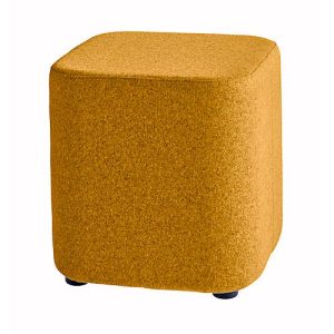 Sitzhocker TAPA Square O Type, Schurwolle, B 450 x T 450 x H 470 mm, orange