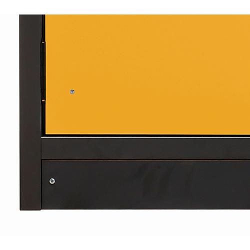 Sockelblende für asecos Sicherheitsschränke der Q90 Serie, FP-Platte, anthrazitgrau, B 786 x T 536 x H 88 mm