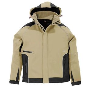 Softshell-Jacke FHB KOLTEX, beige/schwarz, Gr.XXL