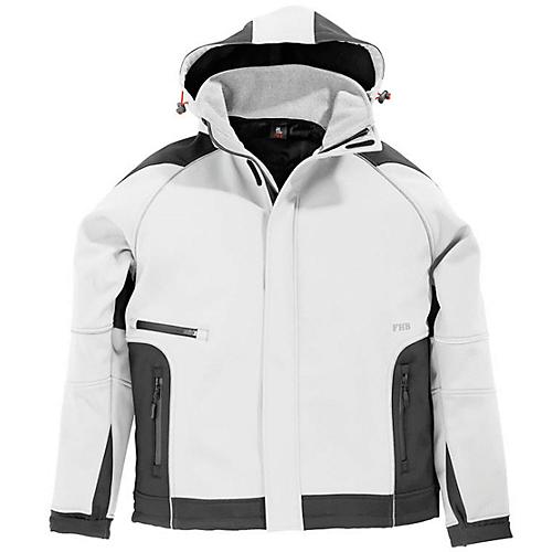 Softshell-Jacke FHB KOLTEX, weiß/anthrazit, Gr. L