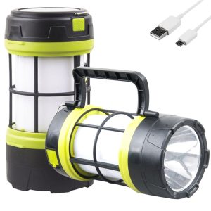 LED Solar Campinglampe Akku mit Solar & USB Ladefunktion