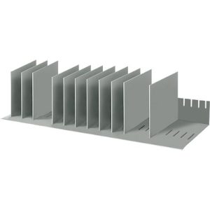 Sortierstation, DIN A4, Polystyrol, für Schränke, 10 Fächer, B 802 x T 275 x H 210 mm
