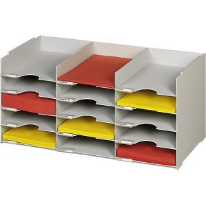 Sortierstation, DIN A4, Polystyrol, für Schränke, 15 Fächer, B 674 x T 304 x H 313 mm