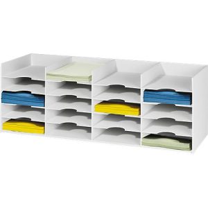 Sortierstation, DIN A4, Polystyrol, für Schränke, 20 Fächer, B 897 x T 304 x H 313 mm