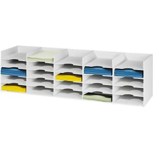 Sortierstation, DIN A4, Polystyrol, für Schränke, 25 Fächer, B 1120 x T 304 x H 313 mm