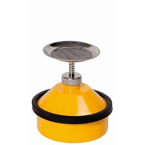Sparanfeuchter, Stahlblech, gelb, 1 l, Ø 178 x H 200 mm, federnd gelagerter Tränkteller
