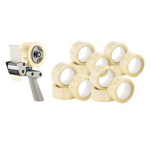 Sparpaket 12x Packband + Abroller Sparpaket 12x Packband + Abroller