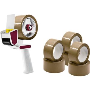 Sparpaket Packbandabroller, braun