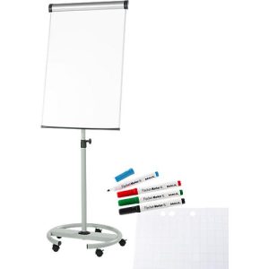 Sparset Maul Flipchart Solid, fahrbar, höhenverstellbar + gratis 1 Block und 4 Stifte Sparset Maul Flipchart Solid, fahrbar, höhenverstellbar + gratis 1 Block und 4 Stifte