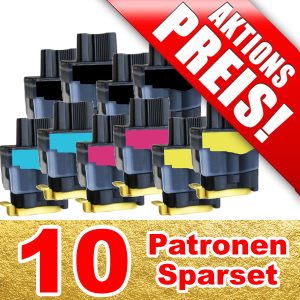 ersetzen Brother LC-900; 10 kompatible Patronen | BS900-10-LB