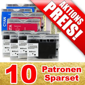 ersetzen Brother LC-970. LC-1000; 10 kompatible Patronen | BS970/1000-10-LB
