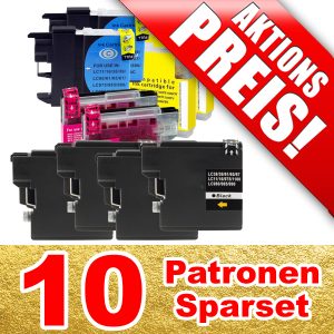 ersetzen Brother LC-985; 10 kompatible Patronen | BS985-10-LB