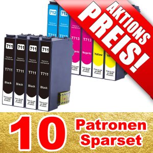 ersetzen Epson T071x; 10 kompatible Patronen | ES071x-10-LB