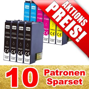 ersetzen Epson T129x; 10 kompatible Patronen | ES129x-10-LB