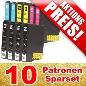 ersetzen Epson T163x; 10 kompatible Patronen | ES163x-10-LB
