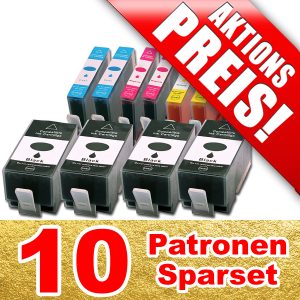 Sparset: 10 Patronen kompatibel HP 934XL + 935XL