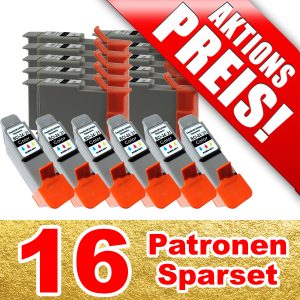 ersetzen Canon BCI-24; 16 kompatible Patronen | CS24-16-LB