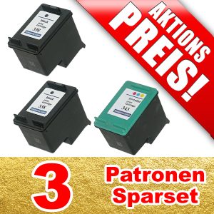3 Patronen im Set: 2x 338. 1x 343