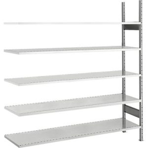 SSI Schäfer Archivregal, Anbaufeld, 5 Böden, B 1285 x T 300 mm, verzinkt