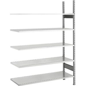 SSI Schäfer Archivregal, Anbaufeld, 5 Böden, B 995 x T 300 mm, verzinkt