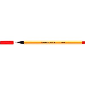 STABILO Fineliner Point 88, 0,4 mm, 10 Stück, rot STABILO Fineliner Point 88, 0,4 mm, 10 Stück, rot