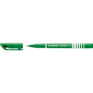 Stabilo Fineliner Sensor, Strichbreite 0,7 mm, grün, 10 St.