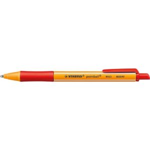 STABILO® Kugelschreiber pointball, Druckmechanik, Strichstärke 0,5 mm, 10 Stk., rot STABILO® Kugelschreiber pointball, Druckmechanik, Strichstärke 0,5 mm, 10 Stk., rot