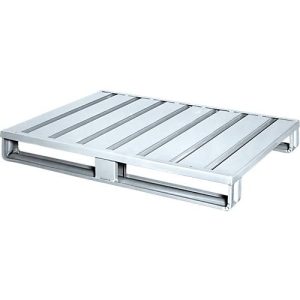 Stahlflachpalette, Euro-Maß, bis 1500 kg, geschlossenes Oberdeck, 2 Stahlkufen, L 1200 x B 800 x H 130 mm, Stahl, verzinkt Stahlflachpalette, Euro-Maß, bis 1500 kg, geschlossenes Oberdeck, 2 Stahlkufen, L 1200 x B 800 x H 130 mm, Stahl, verzinkt