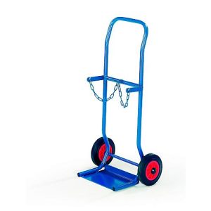 Stahlflaschenkarre für 2 Stahlflaschen Ø 140 mm bzw. 2 Flaschen Ø á 10 Liter, Stahlflaschenkarre für 2 Stahlflaschen Ø 140 mm bzw. 2 Flaschen Ø á 10 Liter,