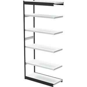 Stahlregal PROGRESS 2000, Regalfeld, ohne Rückwand, H 2250 x B 1000 x T 500 mm, Rahmen schwarz
